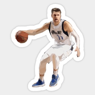 Luka Doncic Cutout Dribble Sticker